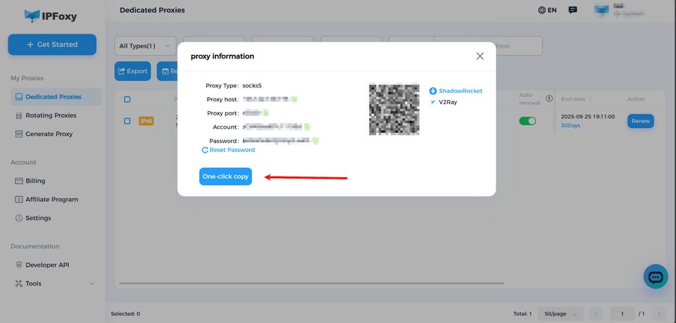 Deployment Guide: Getting Started with IPFoxy — step 4