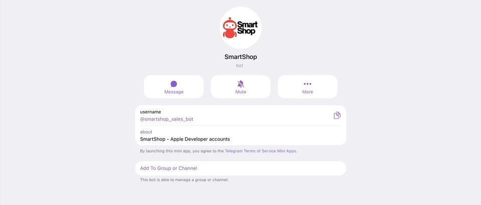 Telegram-бот SmartShop — @smartshop_sales_bot