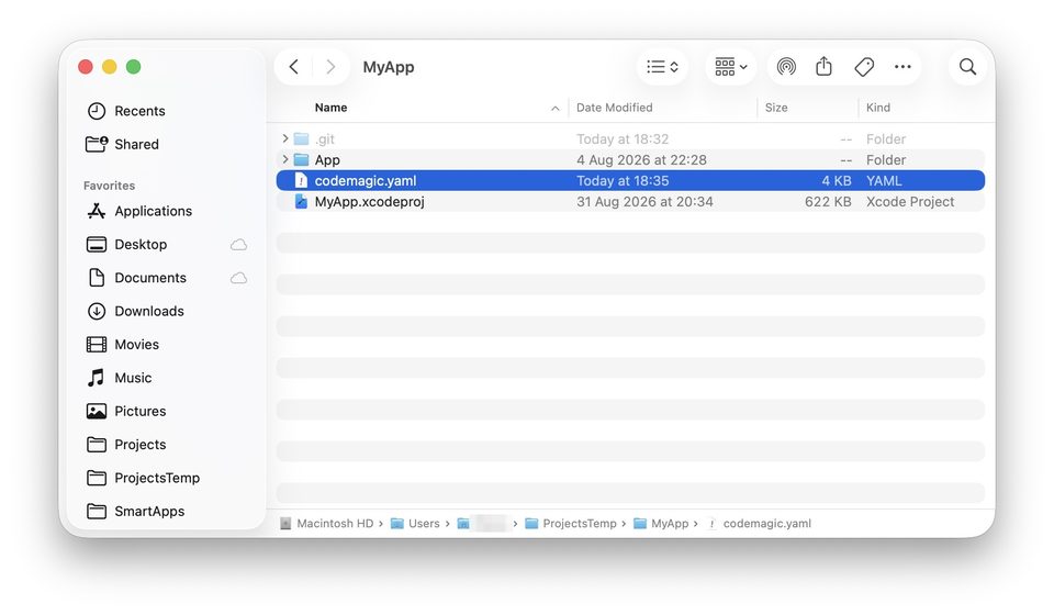 Подготовка Xcode-проекта — шаг 4