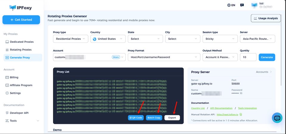 Deployment Guide: Getting Started with IPFoxy — step 6